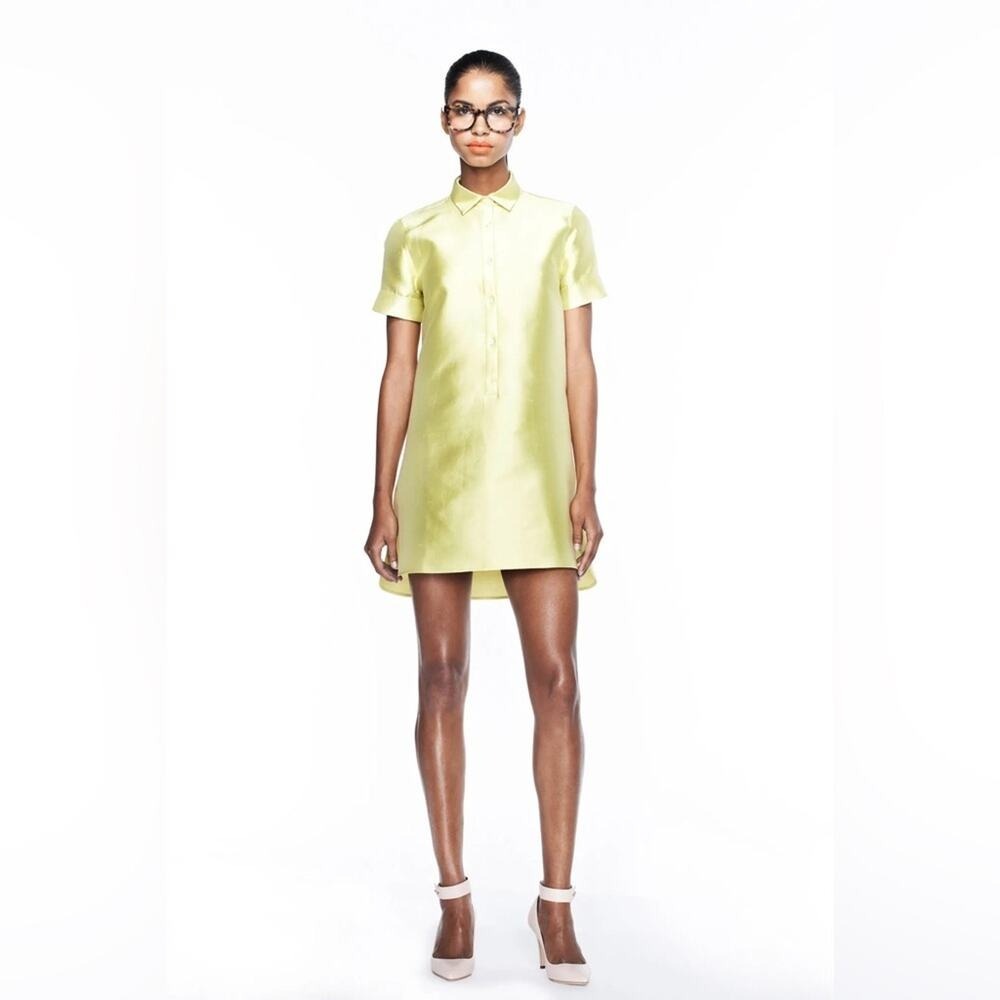 J.Crew Collection silk-cotton blend shantung mini dress 8 - Picture 3 of 13